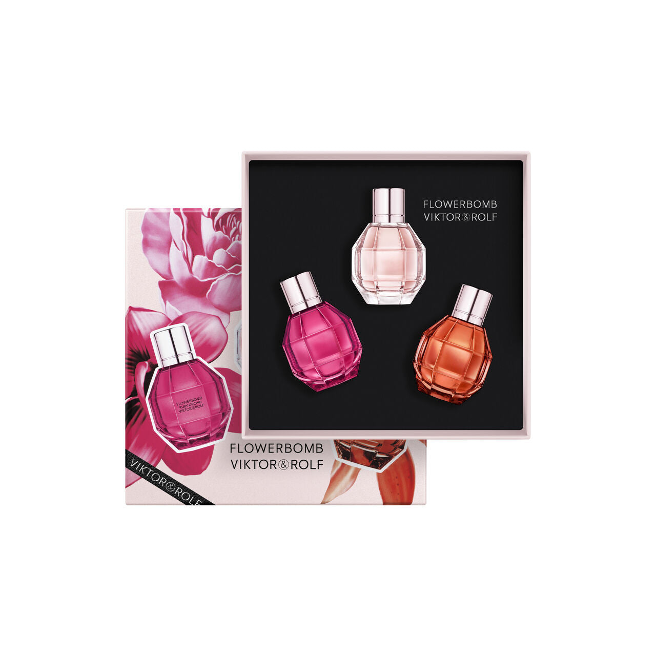 VIKTOR & ROLF 3 * 7 ML EAU DE PARFUM MINI SET FOR WOMEN: FLOWEROMB + F