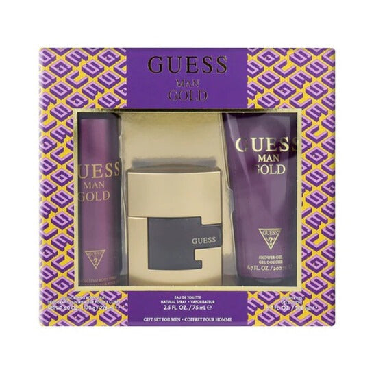 Guess Gold 3 Piece Gift Set